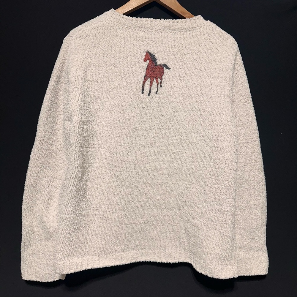 COLORADO CLOTHING Horse Sweater Westerncore Cabincore Equestrian Knit - Picture 2 of 7